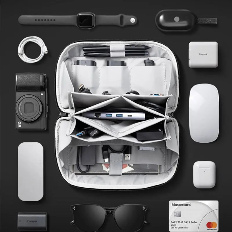 Cable Organizer Bag - Multifunctional Digital Accessories Bag Upgraded Waterproof