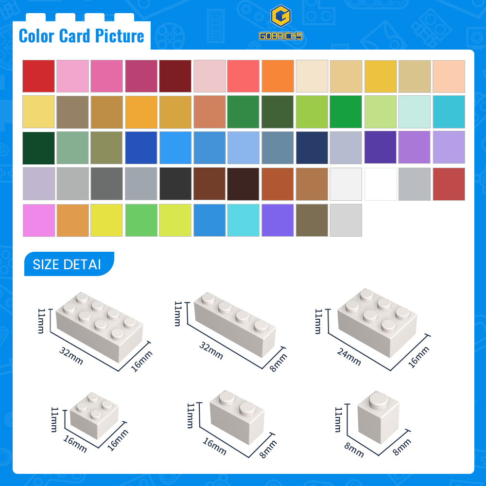 Gobricks 50pcs 3001 MOC Access - Tech Accessories Gifts 评论和价格