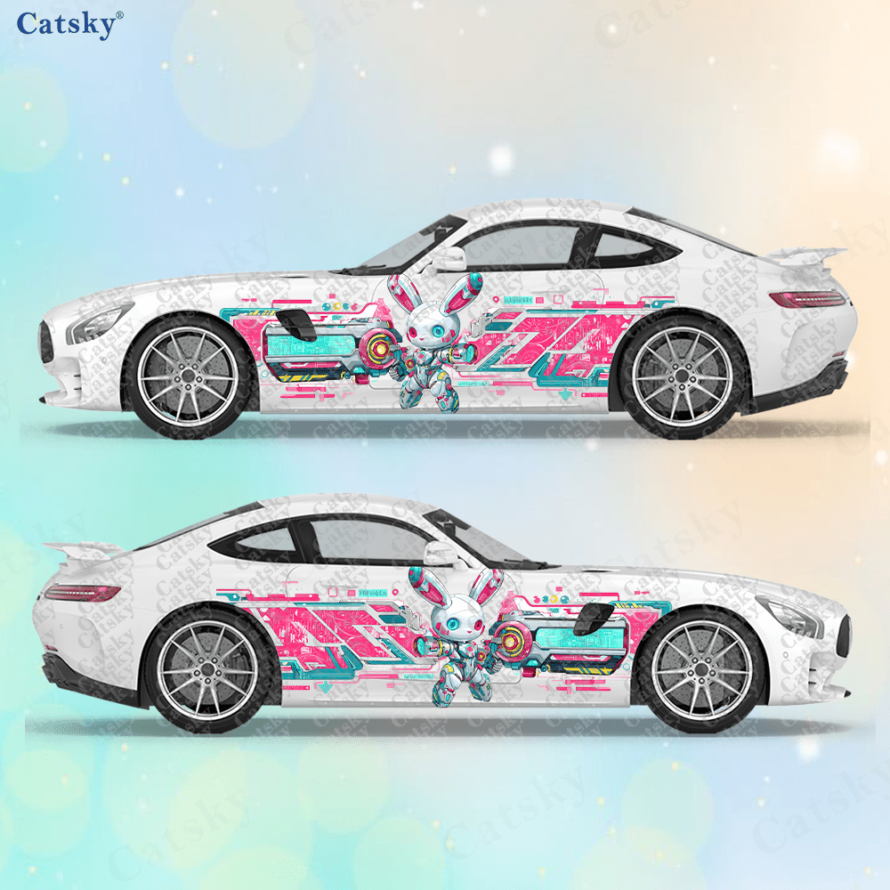 2pcs Cyberpunk Line Tech Bunny - Tech Accessories Gifts 评论和价格