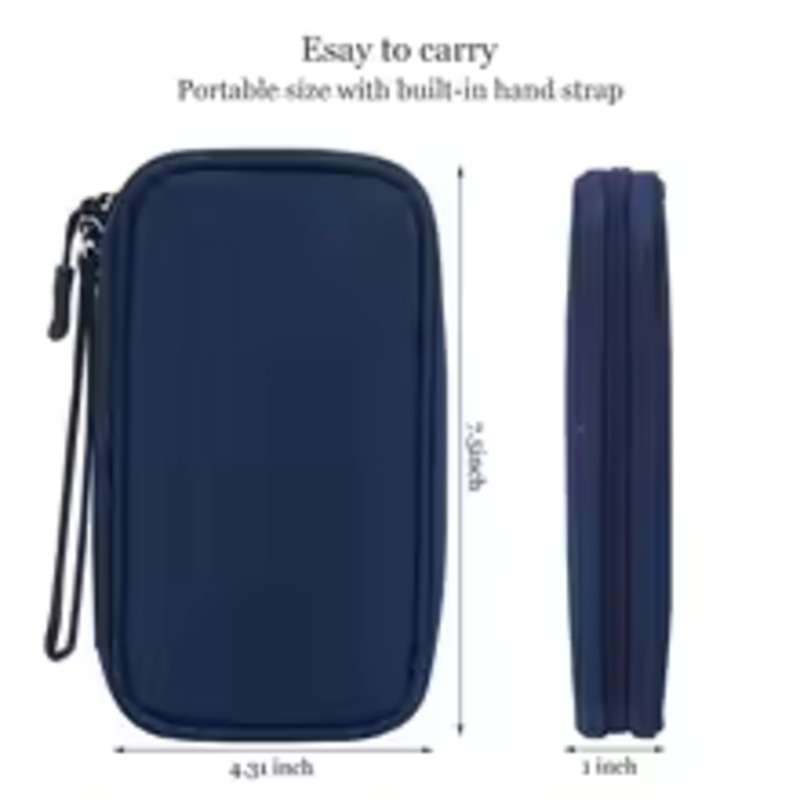 1PCS Grey/Black/Pink/Navy NEW  - Cable Organizer Bag 评论和价格