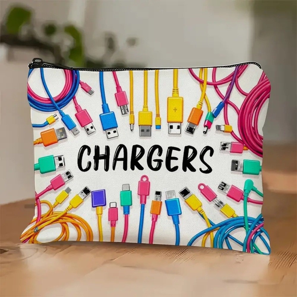 New Canvas Charger Storage Pou - Cable Organizer Bag 评论和价格