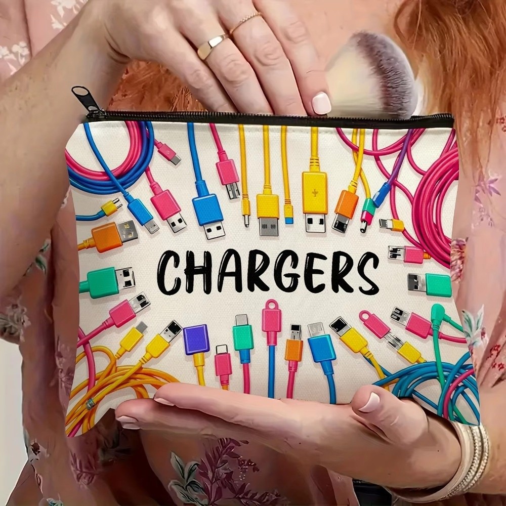 New Canvas Charger Storage Pou - Cable Organizer Bag 评论和价格