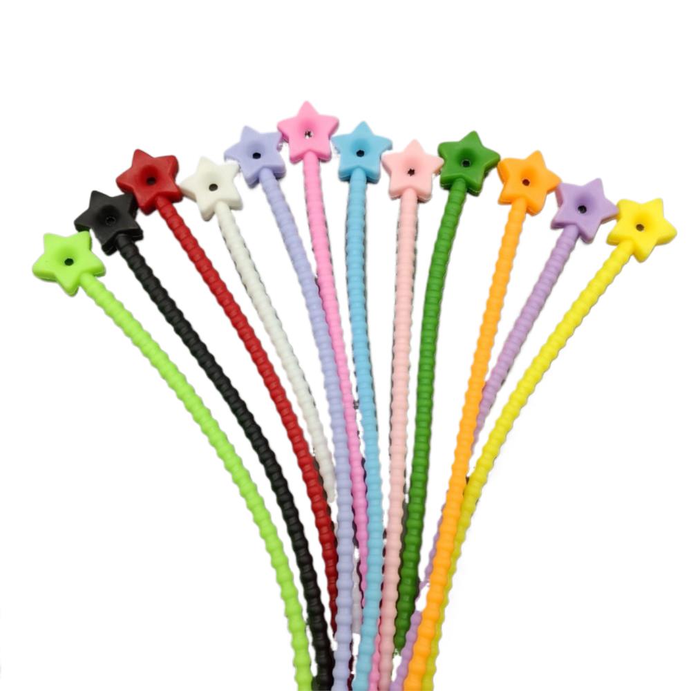 10Pcs Flower Star Silicone Cab - Cable Organizer Bag 评论和价格